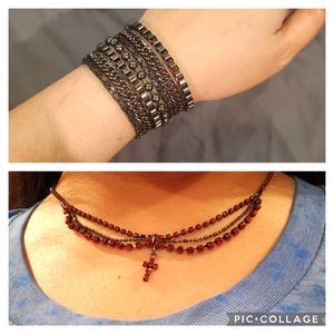 GOTH Choker & Bracelet